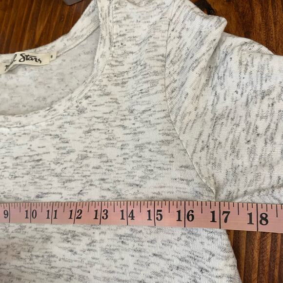 Michael Stars Heathered Light Gray Swing Long Sleeve Top Size Small - Picture 6 of 10